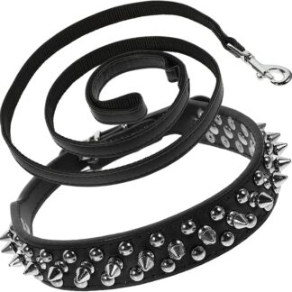 BESPORTBLE Per Decorativo in Pu e Rivetto -guinzaglio Comodo e Resistente per Passeggiate e