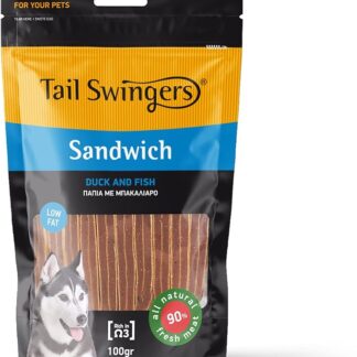 SNACK PER CANI ANATRA E MERLUZZO 100 GR