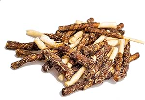 GIOSNAX - Beef Buffsticks, bastoncini da masticare di manzo avvolti in carne di bufalo d'acqua, per cani, bocconcino, snack, ricompensa naturale, articolo da masticare, alimento complementare, 800g