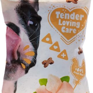 duvoplus, TLC Soft Snack Pollo Puppy 100G, Alto contenuto di carne fresca +70%, senza aromi artificiali o coloranti, senza glutine, senza OGM e ipoallergenico, Snack ideale per il Dressage