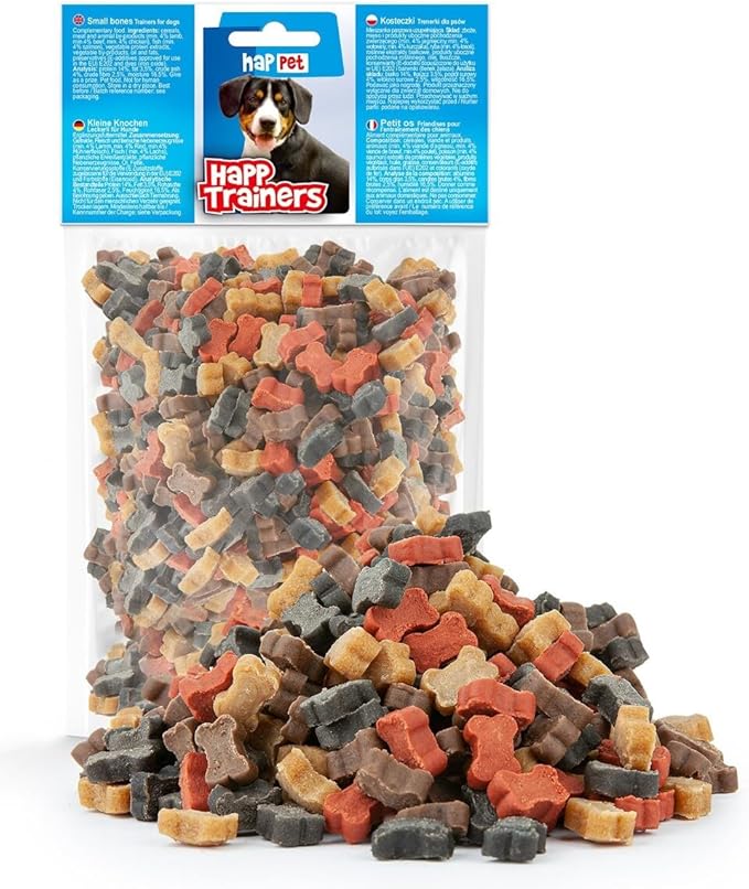 HAPPET® TRAINERS Cubetti - Allenatori per cani, 200 g, dolcetti per l'allenamento della carne a forma di cubo, biscotti facilmente digeribili per cuccioli e cani adulti