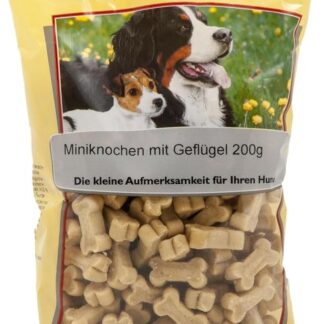 Classic Dog Snack Miniknochen mit Geflügel 200g (Menge: 12 Je Bestelleinheit)