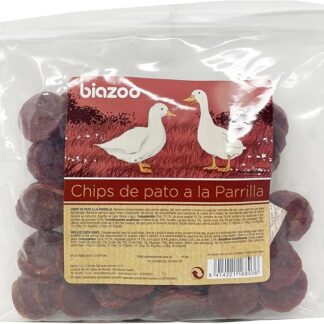Biazoo - Chip di anatra alla griglia 500 g. Snack per cani.