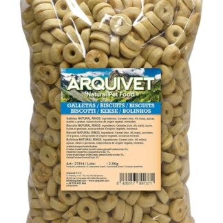 ARQUIVET Biscotti per cani Natural Rings - 10 Kg - Snack per cani - Premi per cani