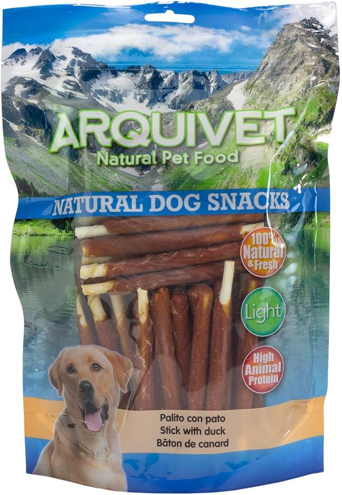 Arquivet Bastoncino con Anatra, Snack Naturale, 1 kg, 13 cm