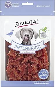 Dokas Snack Naturale Pezzi di Petto d'Anatra per Cane 10 X 70 gr