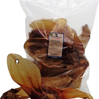 Tiernahrung Schwenner - Orecchie di manzo con conchiglia 20 pezzi - Zoccoli per cani per una dentatura forte e pulita - essiccati