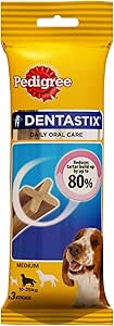 Pedigree Daily DentaStix per cani di taglia media, confezione da 3 (Bulk deal of 18) 1386g