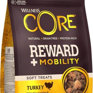 Wellness CORE Reward+ Tacchino, Snack Morbidi per Cani, Favoriscono la Mobilità, Naturali, Senza Cereali, Ricchi di Proteine, 170 g