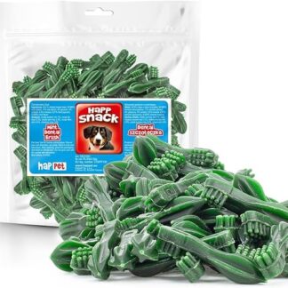 HAPPET® Dental, Spazzolino alla menta piperita, 500 g, dentale per cani con menta piperita, rinfrescano l'alito, riducono il tartaro, masticabili naturali per cani di tutte le razze e dimensioni