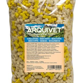 Arquivet Puppy Mix Biscotti per cani, Adatto come Snack o Ricompense, 2,5 Kg