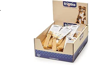 Frigera Bastoncini di formaggio Yak S 1 pezzo (25-45 g/pz.) - Prodotto artigianale, adatto al cuore, ricchi di proteine di alta qualità, divertimento da masticare ideale per i cani