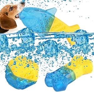 Gshy - Set di 3 giocattoli da masticare, anti calore, ossa congelata