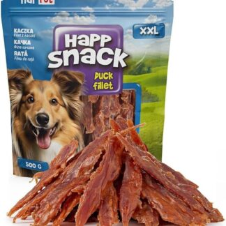 HAPPET Dolcetti per cani - Filetti di anatra naturali, prelibatezze per cani sane, facilmente digeribili, ricche di proteine e acidi omega, ideale per l'allenamento dei cani