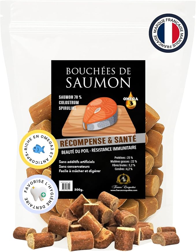 boccone di salmone - prelibatezza per cani - 300 g