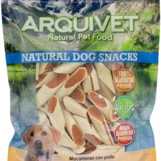 Arquivet - Maccheroni con pollo (1 Kg) - Snack naturali per cani