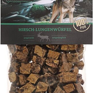 Dehner, Wild Nature, Snack per Cani, cubetti di polmone di Cervo, 200 g