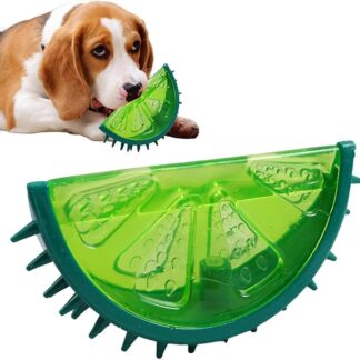 Punzione da masticare cucciolo - forma di frutta, gomma resistente | Anello di dentizione per cani congabile, giocattolo rinfrescante per Collie, Husky, Poodle, Labrador - Trattamento dentale fresco