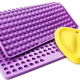 Collory Mini emisfero (1 cm) in silicone, set per la produzione di biscotti per cani e cani fai da te, per gatti, resistente al calore e antiaderente, per alimenti, senza BPA