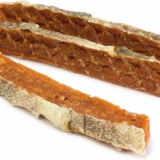 Barrette di salmone con pelle (Sfuso - 3 Kg) - Snack naturali per cani