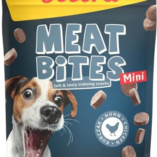 JOSERA Meat Bites Mini Pollo (1 x 70 g) | Super Premium snack da allenamento con delizioso pollo | 90% carne | senza zucchero e cereali | ricetta ipocalorica | consistenza morbida | confezione da 1