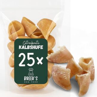 Pupazzo di vitello essiccato per cani, 25 pezzi, di produzione tedesca, articolo da masticare per grandi e piccini