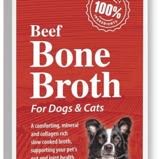 KARNLEA Brodo di ossa di manzo per cani e gatti, 500 ml, brodo di ossa liquido 100% reale e naturale per animali domestici, nutriente ad alto contenuto di collagene e proteine per articolazioni sane,