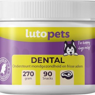 Woofies Dental – Snack per cani contro alito cattivo, placca e tartaro – Ingredienti 100% naturali – Igiene orale semplice e gustosa – 90 pezzi