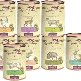 Terra Canis Pacchetto introduttivo L - Classic, 8x400g I Alimento premium per cani con ingredienti di autentica qualità human-grade al 100% I Grain-free & altamente digeribile