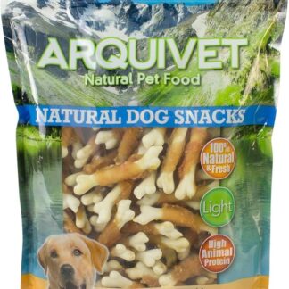 ARQUIVET Osso di pollo con calcio - 1 Kg - Snack 100% naturali per cani - prelibatezze per cani - Prodotto leggero - Molto ricco di sostanze nutritive
