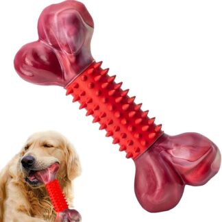 Bone Chewing Toy, Aggressive Chewer Stick, Sturdy Teeth Cleaning Design, Safe Chew Texture Base, Dog Toy for Apartment, Yard, Outdoor, Training, Home Use, 8.31x3.5x1.85 Inches