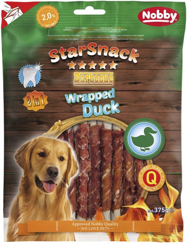 Nobby STARSNACK Barbecue Wrapped Duck 375 g