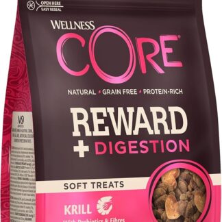 Wellness CORE Reward+ Krill, Snack Morbidi per Cani, Favoriscono una Buona Digestione, Naturali, Senza Cereali, Ricchi di Proteine, 170 g