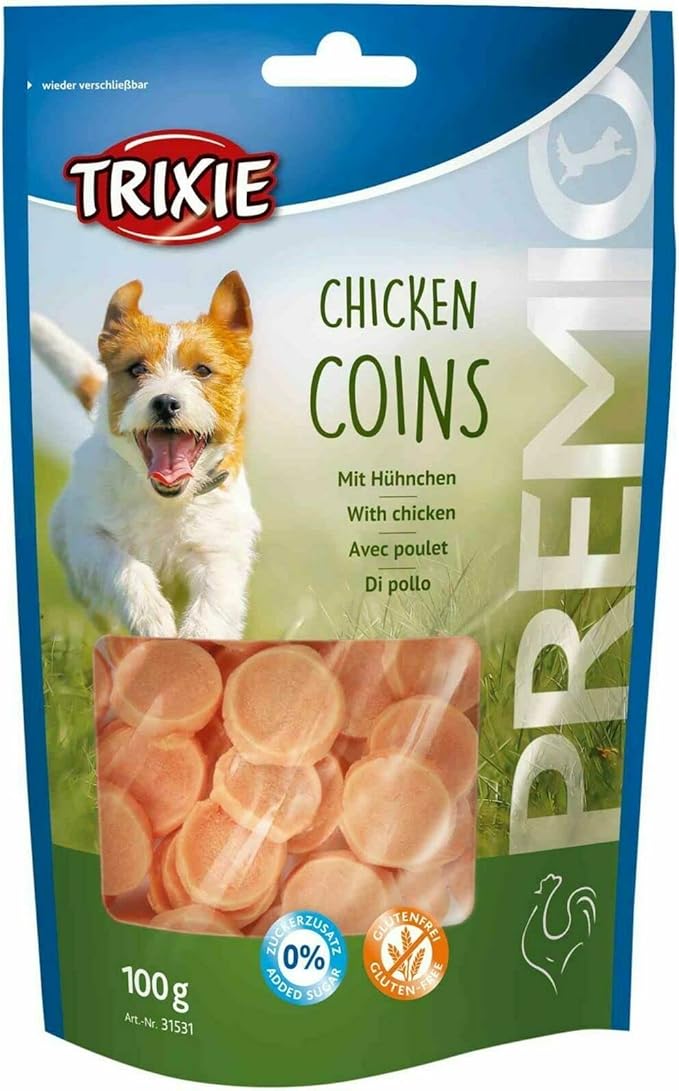 Delizie per cani - monetine premio al pollo 100g