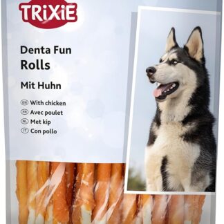 TRIXIE Denta Fun - Bastoncini da Masticare per Cani, con Pollo