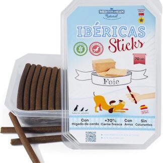 MEDITERRANEAN NATURAL 70 Palitos Ibericos Foie para Perros