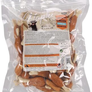 Flamingo Hapki Drum Stick with Chicken, 8 cm, Pack of 100, 1.5 kg