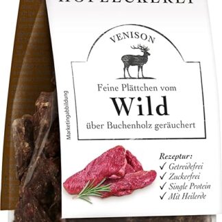 defu Snack per cani | 1 x 125 g | Piastrine sottili di Wild | Delizia premium per il vostro cane