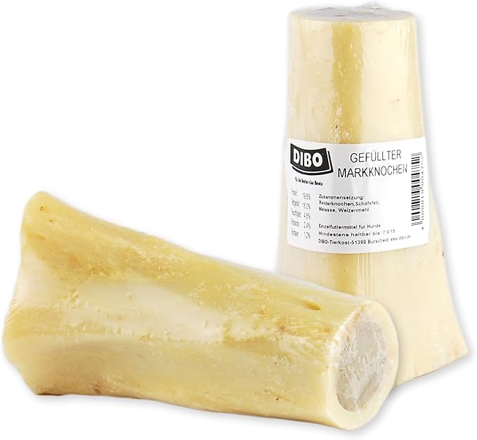 DIBO Osso di midollo riempito, piccolo snack naturale o dolcetti per mezzo, cibo per cani, articoli da masticare di qualità senza prodotti chimici