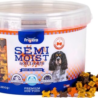 Frigera - Snack per cani - Semi Moist Soft Treats Mini Mix Bones (6) 1800 g