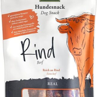 HUNTER Snack per Cani, Senza Cereali, Senza Zuccheri Aggiunti, 80 g, Manzo