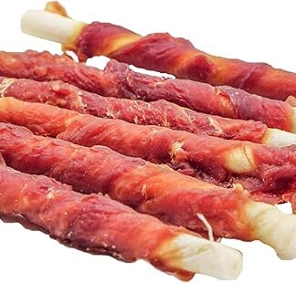 123... Hund dabei! - Filetto di pollo - Bastone da masticare con pollo - Spuntino per cani - Rotoli da masticare per cani - Bastone da masticare con coniglio