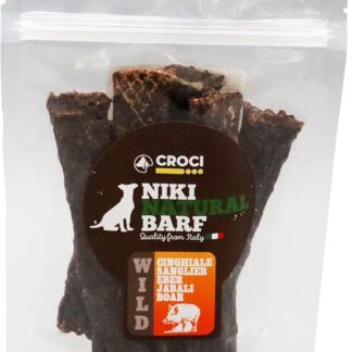 Croci Niki Natural Barf Wild - Snack per cane 100% Carne di Fagiano essiccata, Ricca di proteine naturali, Dieta Barf per cani, Senza additivi artificiali e conservati, 100 g