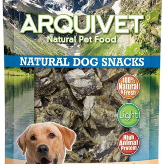 ARQUIVET Snack pelle di merluzzo - 250 gr - Snack 100% naturali per cani - prelibatezze per cani - Prodotto leggero - Molto ricco di sostanze nutritive