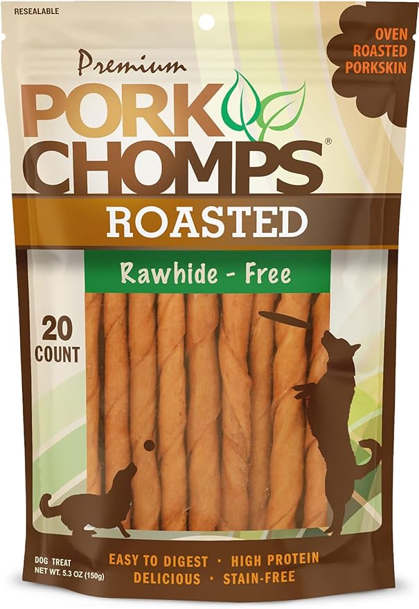 Premium Pork Chomps arrosto Mini Twistz 20 ct