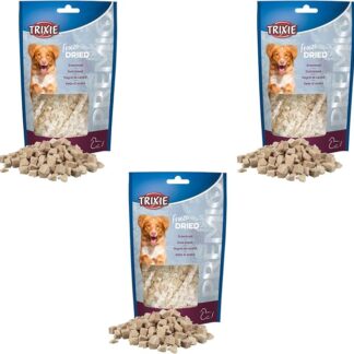 Trixie Freeze Dried Petto D'Anatra | Confezione Tripla | 3 x 50 g | Alimento complementare per Cani | Snack liofilizzato | 99% Carne | Adatto per allergie Alimentari
