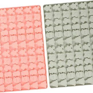 Alipis 2pezzi Stampo in Silicone Per Natalizi Per Caramelle Al Cioccolato Snack Congelati Due Flessibile e Facile Da Pulire