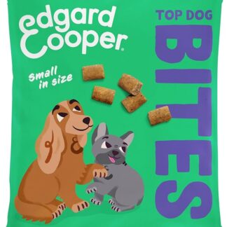 Edgard Cooper Snack naturali per cani, bocconcini per cani alla mela (piccoli), confezione da 15 x 50 g, senza cereali, a base vegetale, dolcetti da addestramento