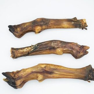 SAM SNACK - Zampe di Agnello Essiccate per Cani – 3 Pezzi | Snack Naturale a Lunga Masticazione | Monoproteico, Ricco di Collagene