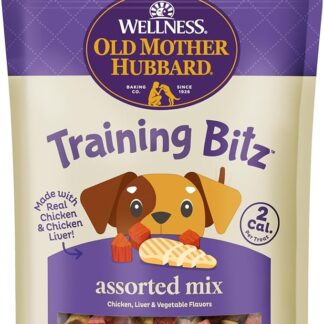 Old Mother Hubbard BITZ Natural Crunchy Dog Training Treats, Pollo, fegato e Verdura
